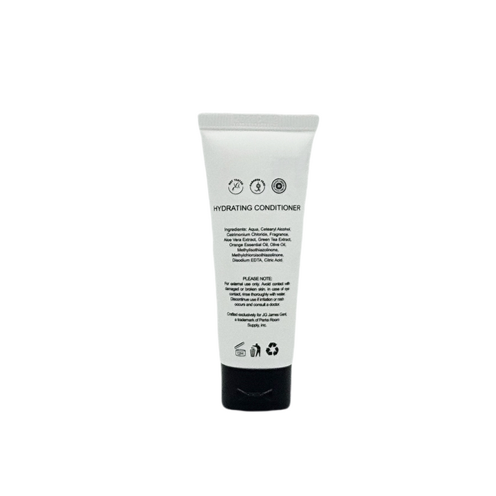 Tube of hydrating conditioner on a white background