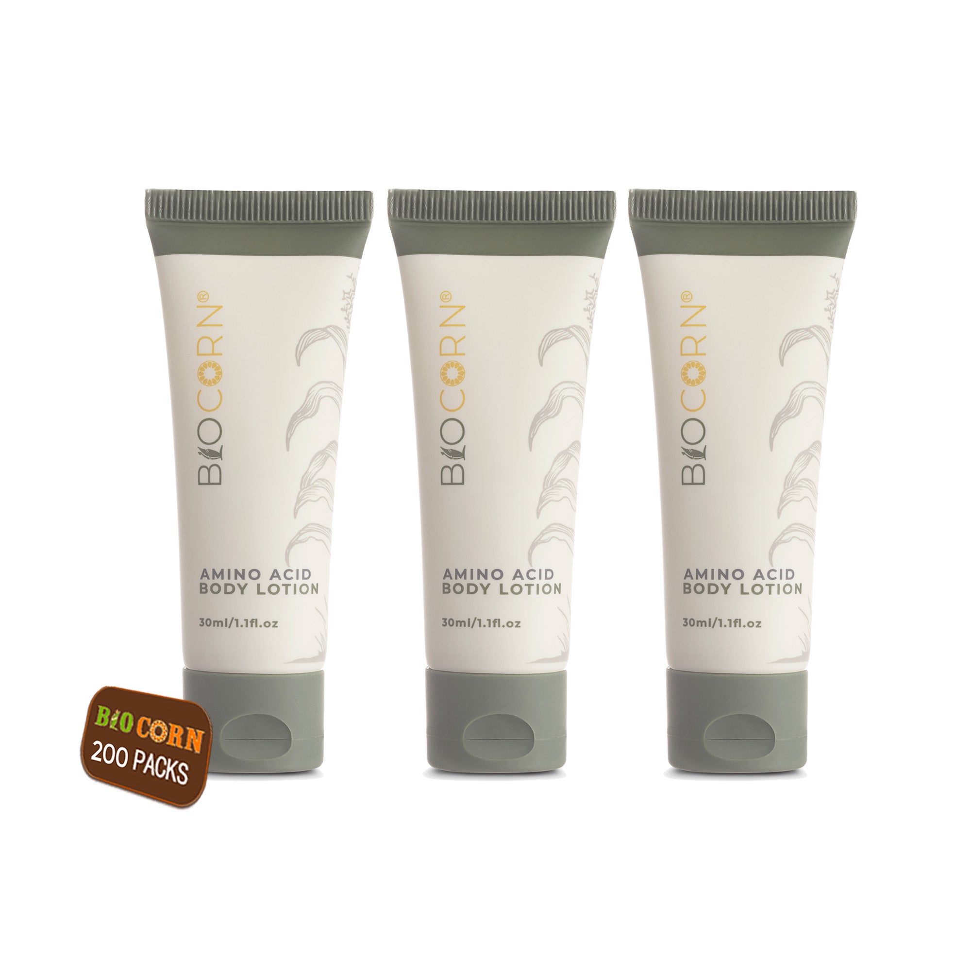 BIOCORN 200-Pack Hotel Travel Size Bath Gel (1.1oz/30ml) main image 1