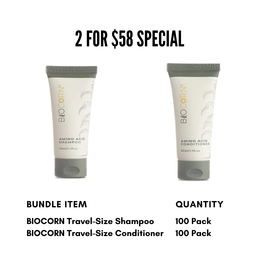 2 for $58 bundle special: shampoo and conditioner 100 pack each