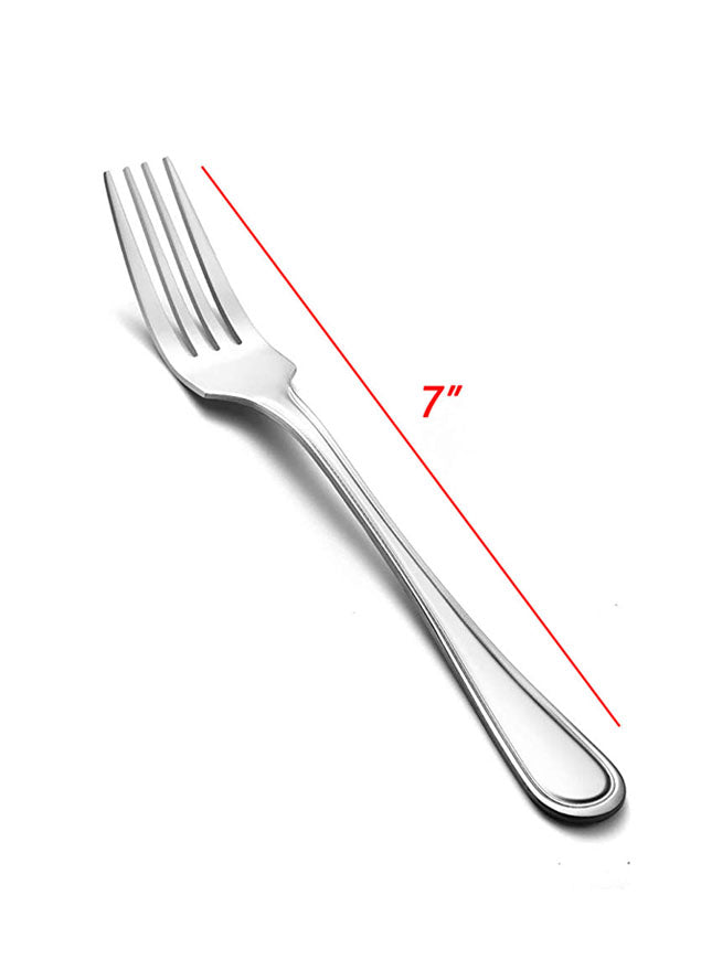 12-Piece Stainless Steel Silverware Dessert Forks