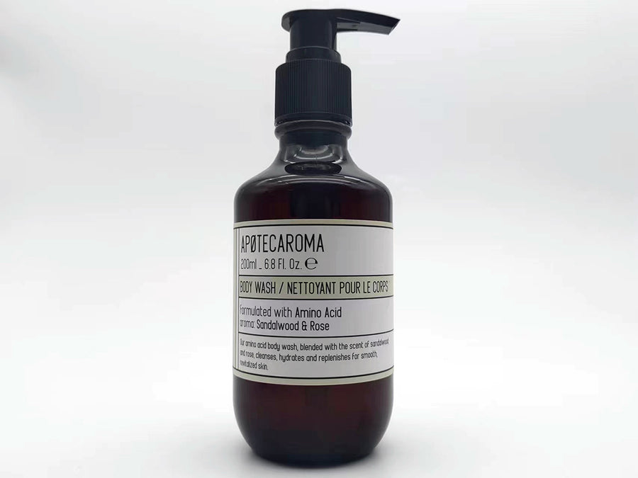 APOTECAROMA Body Wash, Pressure Pump Bottle (24 Pack, 6.8oz/200ml)