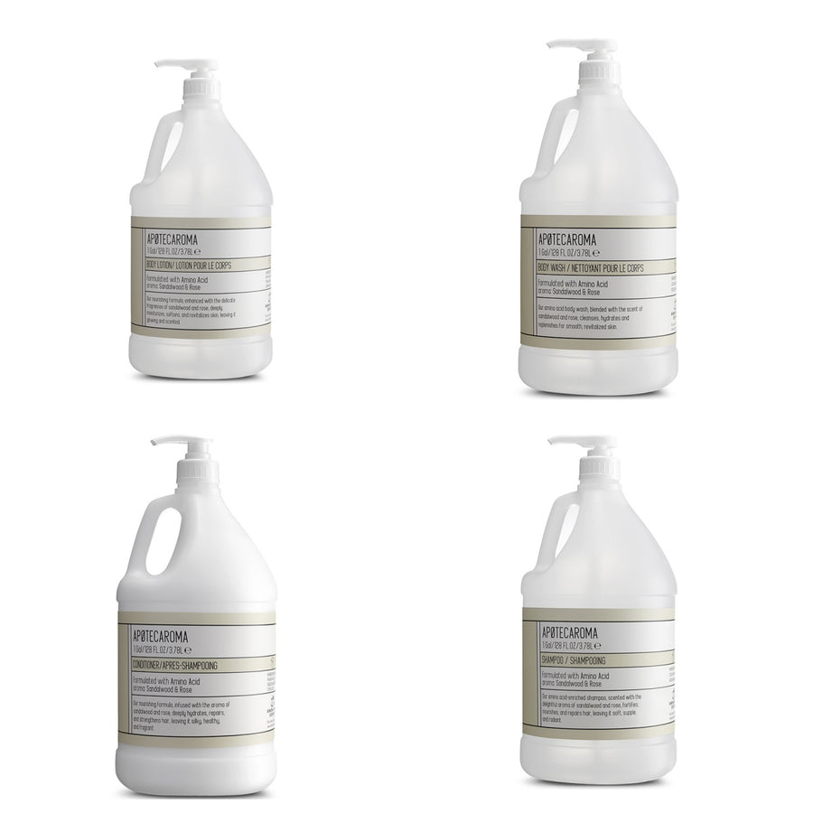 APOTECAROMA 3800ML  Refill - 4 Pack Sets Pump Dispensers