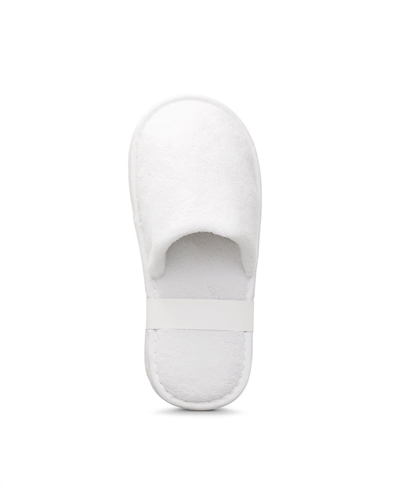 disposable guest white cotton slippers 