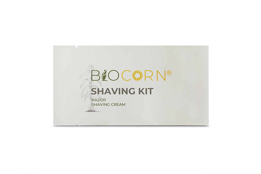biocorn shaving kit, shaving razor, shaving cream