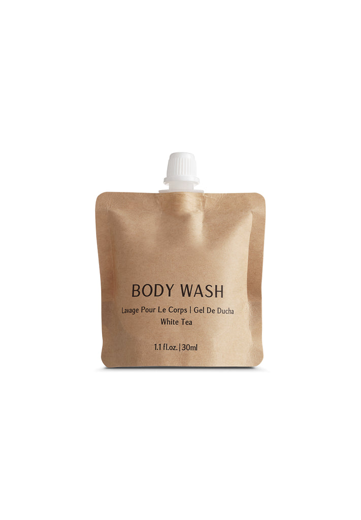 BIOCORN 200-Pack Hotel Travel-Size Body Wash in Recyclable Kraft