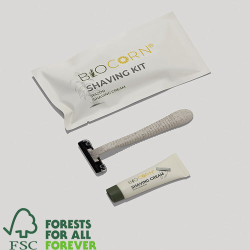 paper eco friendly plastic free-shaving kit
