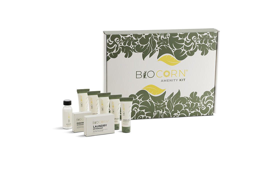 BIOCORN All-in-Kit Travel Kit,15-Piece Travel Size Toiletries Accessories in the GIFT box