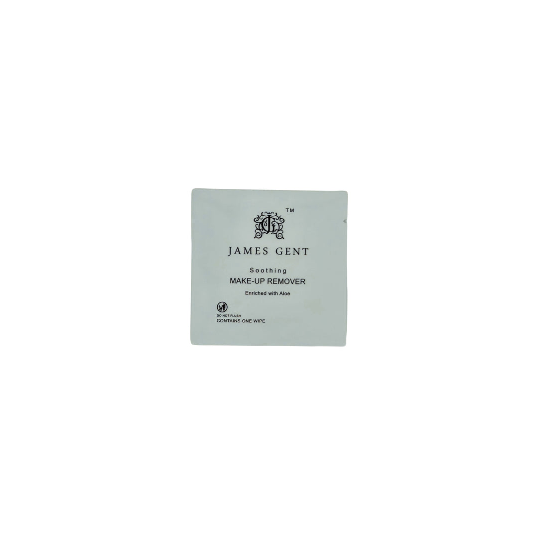 Make-up remover with packaging labeled 'James Gent' on a white background