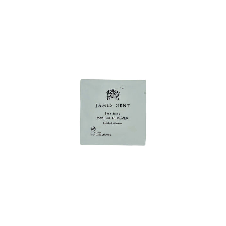 Make-up remover with packaging labeled 'James Gent' on a white background