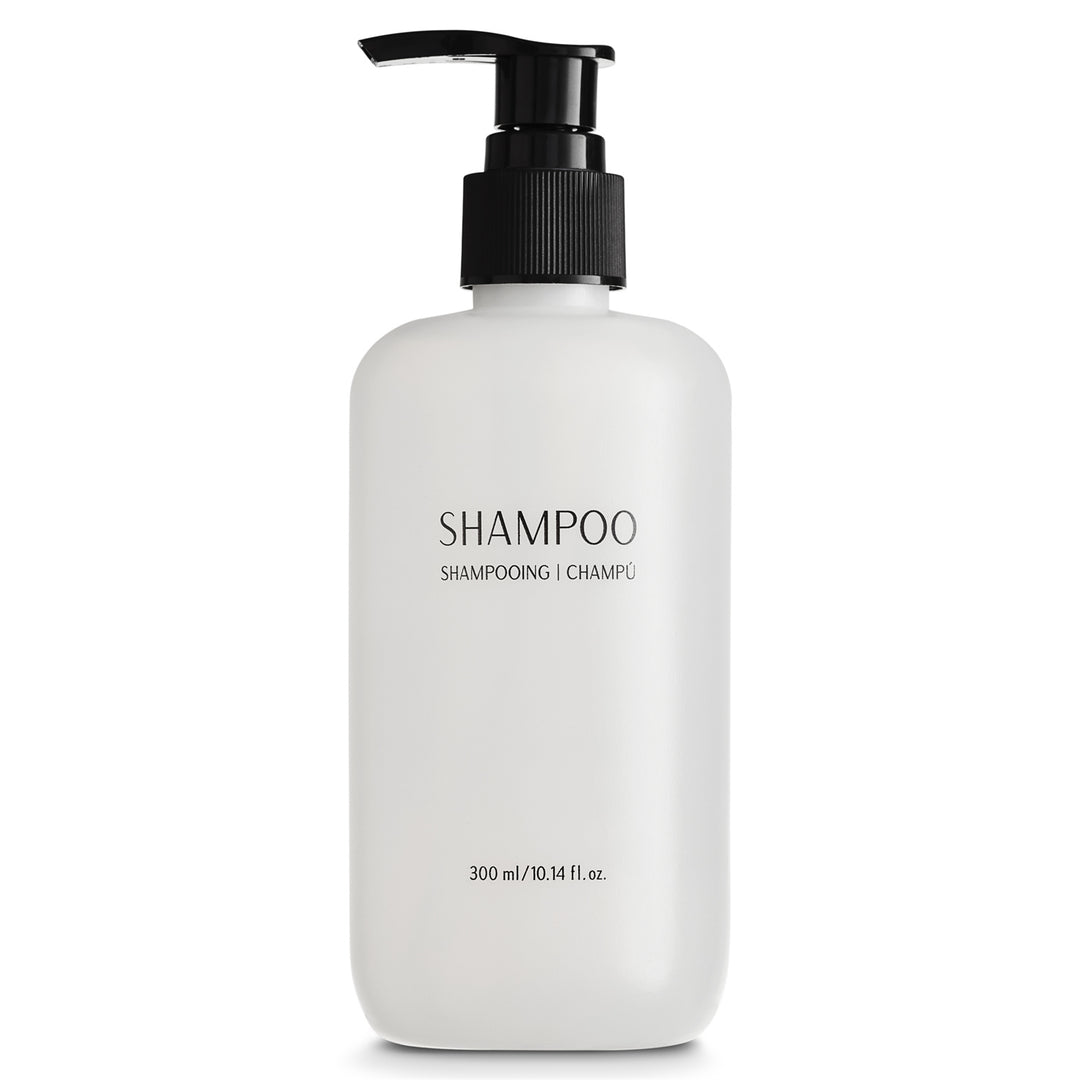 Pack of 12 Nisgur Shampoo Pump Bottle 10.14Fl oz/300 ML Each Refillable Shampoo Aloe vera, and Green Tea Extract Infused Hotel Toiletries
