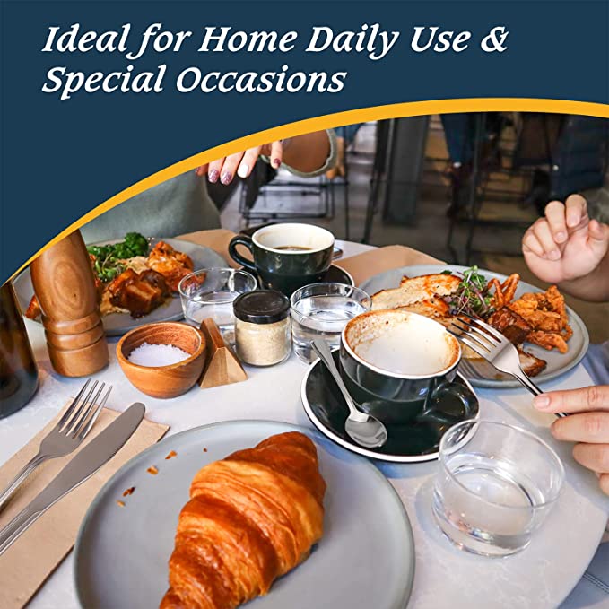 stainless steel flatware cutlery set for home dining