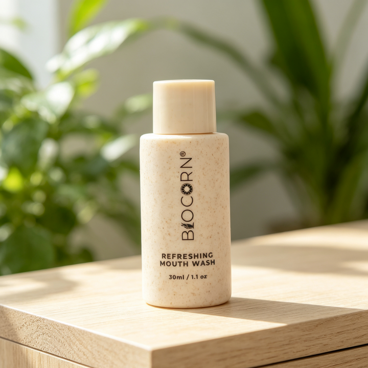 30ml bottle of BIOCORN Refreshing Mouth Wash