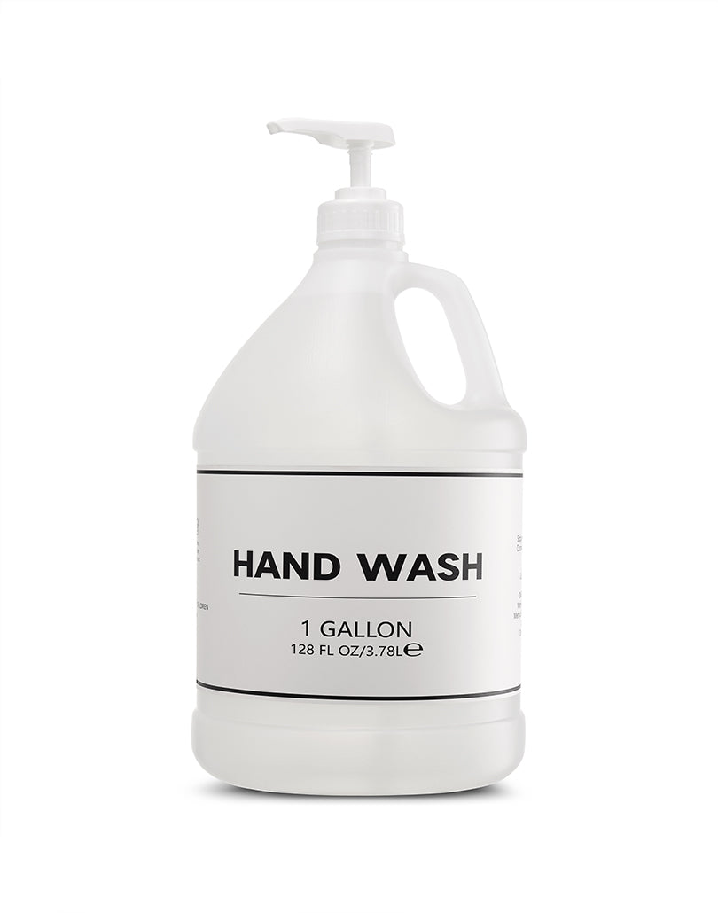 Liquid Hand Wash Refill Gallon Set with Extra Gallon Pump Dispensers; Hotel Toiletries 4 Pack Per Package