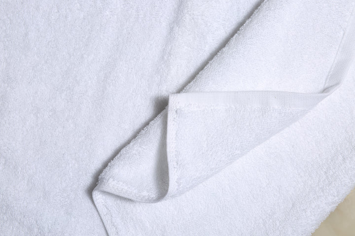 100% Cotton Premium White Hand Towels 14"X29.5" (Pack of 4)