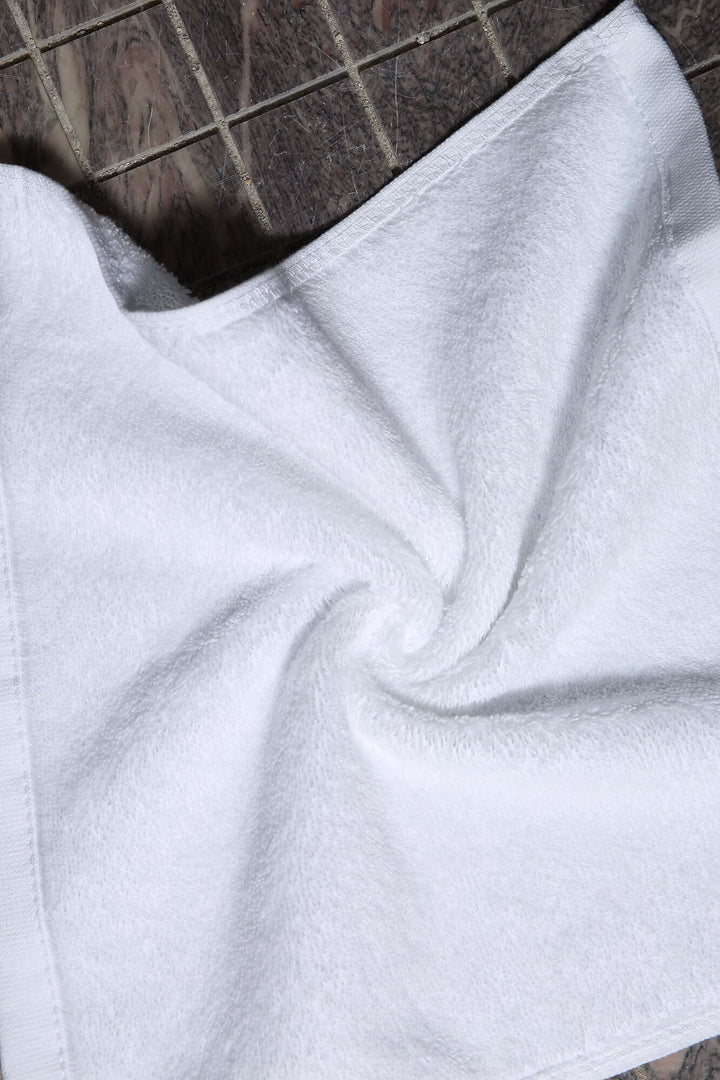100% Cotton White Face Towels 12.5"X12.5" (Pack of 6)