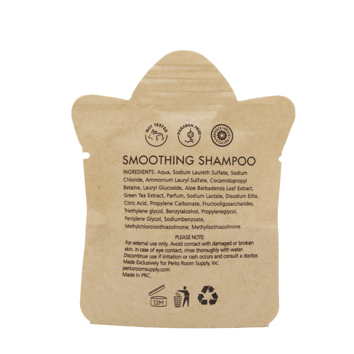 100 / 200 Pack Hotel Shampoo Bulk (Travel Size 0.75oz) No Plastic Kraft Paper Pouch, Aloe and Green Tea Extract