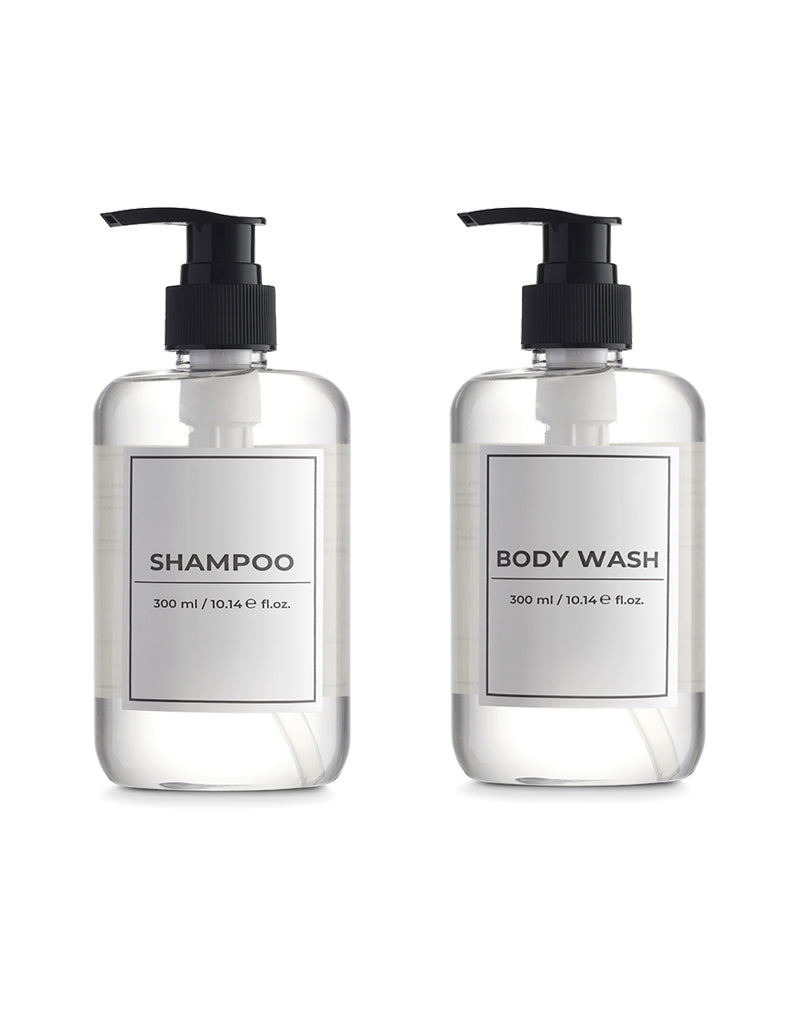 toiletries set of shampoo body wash 